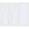 Prețuri Ferestre 1800x1500 mm OPTIMUM REHAU EURO 70 RAL 9016 Traffic white two-sided