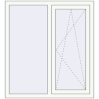 Prețuri Ferestre 1100x1200 mm ENERGY-SAVING REHAU SYNEGO MD RAL 9016 Traffic white two-sided