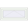 Prețuri Ferestre 1000x500 mm OPTIMUM REHAU EURO 70 RAL 9016 Traffic white two-sided