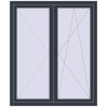 Prețuri Ferestre 1300x1500 mm OPTIMUM REHAU EURO 70 ANTHRACITE_GREY_STRUKTURAL two-sided
