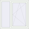 Prețuri Ferestre 1100x1100 mm REHAU BRILLANT DESIGN RAL 9016 Traffic white two-sided