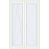 Prețuri Ferestre 1000x1600 mm OPTIMUM REHAU EURO 70 RAL 9016 Traffic white two-sided