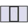 Prețuri Ferestre 2000x1200 mm REHAU ARTEVO BLACK_STRUCTURAL two-sided