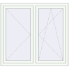 Prețuri Ferestre 1300x1200 mm OPTIMUM REHAU EURO 70 RAL 9016 Traffic white two-sided