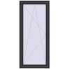 Prețuri Ferestre 800x1800 mm REHAU BRILLANT DESIGN ANTHRACITE_GREY_GLATT two-sided