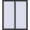 Prețuri Ferestre 1114x1300 mm BASE REHAU EURO 60 ANTHRACITE_GREY_GLATT two-sided