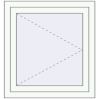Prețuri Ferestre 800x800 mm OPTIMUM REHAU EURO 70 RAL 9016 Traffic white two-sided