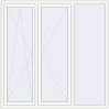 Prețuri Ferestre 1800x1800 mm BASE REHAU EURO 60 RAL 9016 Traffic white two-sided
