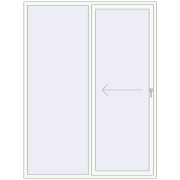 REHAU SYNEGO SLIDE 1800x2400 mm RAL 9016 Traffic white two-sided REHAU SYNEGO SLIDE 1800x2400 mm RAL 9016 Traffic white two-sided