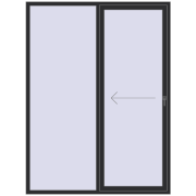 REHAU SYNEGO SLIDE 1800x2400 mm ANTHRACITE_GREY_GLATT two-sided REHAU SYNEGO SLIDE 1800x2400 mm ANTHRACITE_GREY_GLATT two-sided