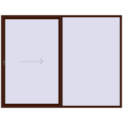 PATIO DOOR REHAU SYNEGO 3000x2309 mm BLACK_CHERRY two-sided PATIO DOOR REHAU SYNEGO 3000x2309 mm BLACK_CHERRY two-sided