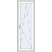 BALCONY DOOR REHAU EURO 60 660x1980 mm RAL 9016 Traffic white two-sided BALCONY DOOR REHAU EURO 60 660x1980 mm RAL 9016 Traffic white two-sided
