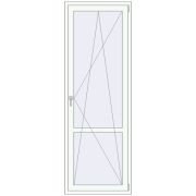 BALCONY DOOR REHAU EURO 60 800x2300 mm RAL 9016 Traffic white two-sided BALCONY DOOR REHAU EURO 60 800x2300 mm RAL 9016 Traffic white two-sided
