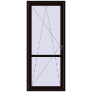 BALCONY DOOR REHAU SYNEGO 880x2050 mm BLACK_BROWN two-sided BALCONY DOOR REHAU SYNEGO 880x2050 mm BLACK_BROWN two-sided