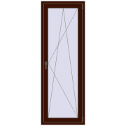 BALCONY DOOR REHAU EURO 70 690x1940 mm BLACK_CHERRY two-sided BALCONY DOOR REHAU EURO 70 690x1940 mm BLACK_CHERRY two-sided