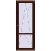 BALCONY DOOR REHAU EURO 70 800x2100 mm BLACK_CHERRY two-sided BALCONY DOOR REHAU EURO 70 800x2100 mm BLACK_CHERRY two-sided