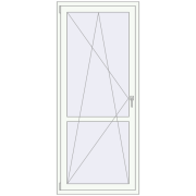BALCONY DOOR REHAU EURO 70 880x2050 mm RAL 9016 Traffic white two-sided BALCONY DOOR REHAU EURO 70 880x2050 mm RAL 9016 Traffic white two-sided