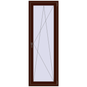 BALCONY DOOR REHAU EURO 60 690x1950 mm BLACK_CHERRY two-sided BALCONY DOOR REHAU EURO 60 690x1950 mm BLACK_CHERRY two-sided