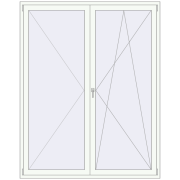 BALCONY DOOR REHAU SYNEGO 1800x2250 mm RAL 9016 Traffic white two-sided BALCONY DOOR REHAU SYNEGO 1800x2250 mm RAL 9016 Traffic white two-sided