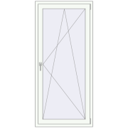 BALCONY DOOR REHAU EURO 60 860x1860 mm RAL 9016 Traffic white two-sided BALCONY DOOR REHAU EURO 60 860x1860 mm RAL 9016 Traffic white two-sided