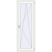 BALCONY DOOR REHAU EURO 60 720x1940 mm RAL 9016 Traffic white two-sided BALCONY DOOR REHAU EURO 60 720x1940 mm RAL 9016 Traffic white two-sided