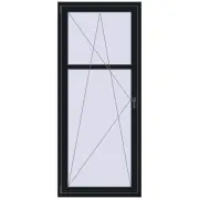 BALCONY DOOR REHAU EURO 70 900x2100 mm BLACK_COOL_110L-2 two-sided