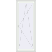 BALCONY DOOR REHAU SYNEGO 900x2400 mm RAL 9016 Traffic white two-sided BALCONY DOOR REHAU SYNEGO 900x2400 mm RAL 9016 Traffic white two-sided