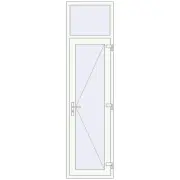 REHAU EURO 60 690x2600 mm RAL 9016 Traffic white two-sided