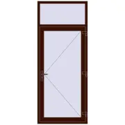 REHAU EURO 60 1000x2450 mm BLACK_CHERRY two-sided