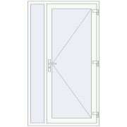 REHAU BRILLANT BUSINESS 1200x2100 mm RAL 9016 Traffic white two-sided REHAU BRILLANT BUSINESS 1200x2100 mm RAL 9016 Traffic white two-sided