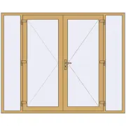 DOOR ALU STANDARD 72 2400x1950 mm RAL 1002 Sand yellow two-sided DOOR ALU STANDARD 72 2400x1950 mm RAL 1002 Sand yellow two-sided
