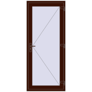 REHAU EURO 60 900x2100 mm BLACK_CHERRY two-sided