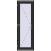 REHAU EURO 60 700x2100 mm ANTHRACITE_GREY_GLATT two-sided