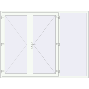 OPTIMUM REHAU BRILLANT 2697x2047 mm BLACK_STRUCTURAL external