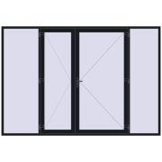 ENERGY-SAVING REHAU SYNEGO 3500x2400 mm BLACK_COOL_110L-2 two-sided