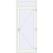 REHAU EURO 60 970x2500 mm RAL 9016 Traffic white two-sided