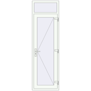 OPTIMUM REHAU BRILLANT 690x2300 mm RAL 9016 Traffic white two-sided OPTIMUM REHAU BRILLANT 690x2300 mm RAL 9016 Traffic white two-sided