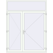 OPTIMUM REHAU BRILLANT 2000x2600 mm RAL 9016 Traffic white two-sided OPTIMUM REHAU BRILLANT 2000x2600 mm RAL 9016 Traffic white two-sided