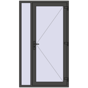 REHAU EURO 60 1200x2100 mm BASALT_GREY two-sided REHAU EURO 60 1200x2100 mm BASALT_GREY two-sided