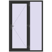 REHAU BRILLANT BUSINESS 1400x2100 mm BLACK_STRUCTURAL two-sided REHAU BRILLANT BUSINESS 1400x2100 mm BLACK_STRUCTURAL two-sided