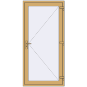 ALU LIGHT A (T94) 1000x2100 mm RAL 1002 Sand yellow two-sided