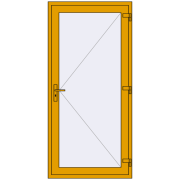 ALU LIGHT A (T94) 1000x2100 mm RAL 1004 Golden yellow two-sided