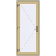 ALU LIGHT A (T94) 850x2050 mm RAL 1000 Green beige two-sided ALU LIGHT A (T94) 850x2050 mm RAL 1000 Green beige two-sided