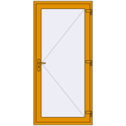 Uși de interior 1000x2100 mm ALU LIGHT A (T94) RAL 1006 Maize yellow two-sided