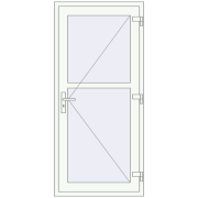 REHAU BASE 60 TERRACE (Т94) 860x1860 mm RAL 9016 Traffic white two-sided REHAU BASE 60 TERRACE (Т94) 860x1860 mm RAL 9016 Traffic white two-sided