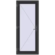 REHAU OPTIMUM 70 (Z74) 850x2050 mm ANTHRACITE_GREY_GLATT two-sided REHAU OPTIMUM 70 (Z74) 850x2050 mm ANTHRACITE_GREY_GLATT two-sided