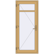 ALU LIGHT A (Z72) 850x2000 mm RAL 1002 Sand yellow two-sided