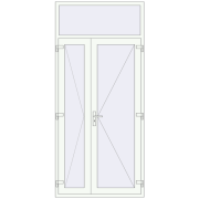 REHAU BASE 60 (Z74) 1230x2710 mm RAL 9016 Traffic white two-sided REHAU BASE 60 (Z74) 1230x2710 mm RAL 9016 Traffic white two-sided