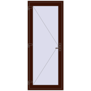 REHAU BASE 60 (Z74) 900x2250 mm BLACK_CHERRY two-sided