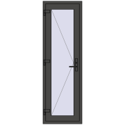 REHAU BASE 60 TERRACE (Т94) 620x1950 mm BASALT_GREY two-sided